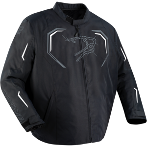 Blouson Moto Bering Dundy KS Noir-Blanc - - Publicité