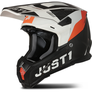 Casque Cross Just1 J22 Adrenaline Orange Blanc 