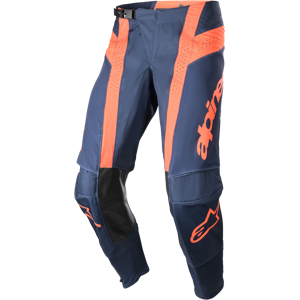 Pantalon Cross Alpinestars Techstar Arch Night Navy-Hot Orange -