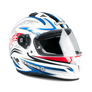 Casque Moto Schuberth SR1 Racing Bleu-Blanc-Rouge -