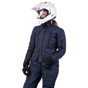 Veste Moto Femme Course Four Seasons Bleue -