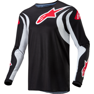 Maillot Cross Alpinestars Fluid Lucent Noir-Blanc -