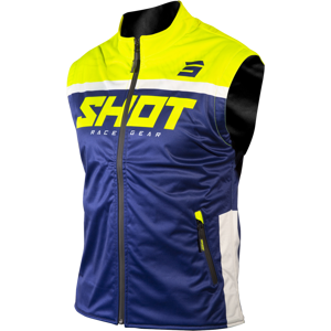 Shot Race Gear Gilet Enduro Shot Lite 3.0 Bleu Marine-Jaune Neon -