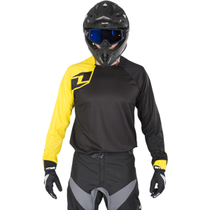 Maillot Cross One Industries Vapor Solid Noir-Jaune -