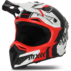 Casque Cross Acerbis Profile 5 Blanc Rouge 