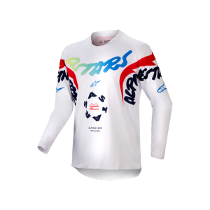 Maillot Cross Enfant Alpinestars Racer Hana Blanc-Multicolore - - Publicité