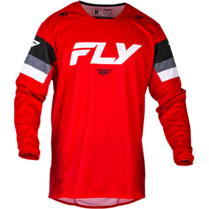 Maillot Cross FLY Racing Kinetic 534-Prix Rouge-Gris-Blanc -