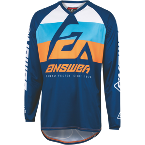 Answer Racing Maillot Cross ANSWER SYNCRON CC Bleu Hyper Orange Noir 