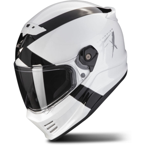 Casque Intégral Scorpion Covert FX Blanc-Noir - - Publicité