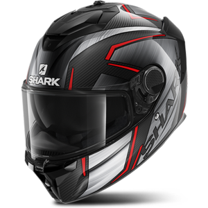 Casque Intégral Shark Spartan GT Carbon Kromium Carbone-Chrome-Rouge - - Publicité