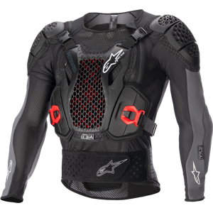 Gilet de Protection Alpinestars Bionic Plus V2Noir Anthracite Rouge 