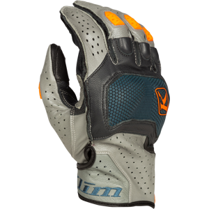 Gants Moto KLIM Badlands Aero Pro Courts Petrole-Strike Orange -