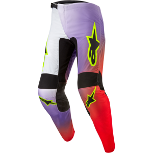 Pantalon Cross Alpinestars Fluid LucentBlanc-Rouge Neon-Jaune Fluo -