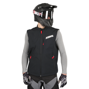 Gilet Enduro Alpinestars Session Race - Noir et Rouge -