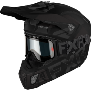 Casque Cross FXR Clutch Cold Stop QRS Electric Black Ops -