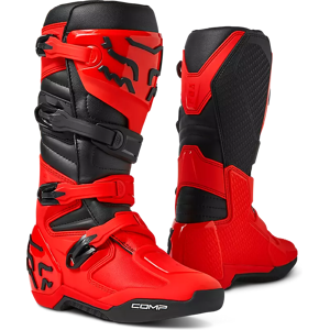 Bottes Cross FOX Racing Comp Rouge Fluo - - Publicité