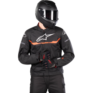 Blouson Moto Alpinestars T-SPS Air Noir-Rouge Fluo - - Publicité