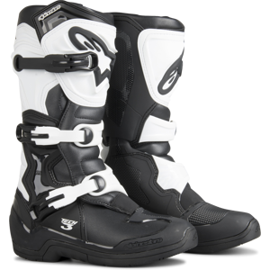 Bottes Cross Alpinestars Tech 3 Noir Blanc 