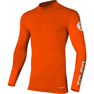 Maillot Cross Enfant Seven Zero Compression Orange Fluo -