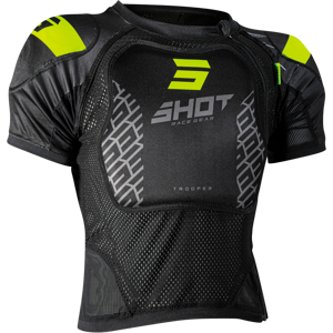 Shot Race Gear Gilet de Protection Shot Trooper Noir Jaune 