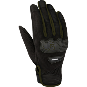 Gants Moto Bering York Noir-Kaki -