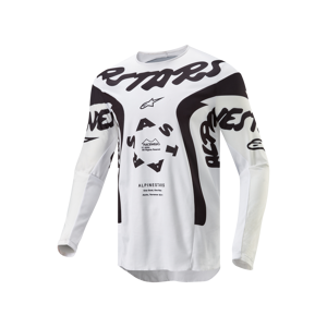 Maillot Cross Alpinestars Racer Hana Blanc-Noir - - Publicité