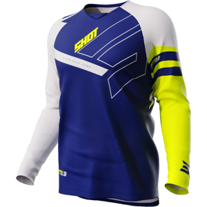 Shot Race Gear Maillot Cross Enfant Shot Draw Rush Bleu 