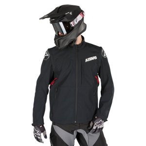 Blouson Enduro Alpinestars Session Race - Noir et Rouge -