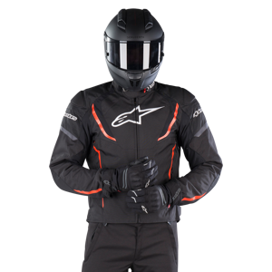 Veste Moto Imperméable Alpinestars T-Jaws V3 Noir-Rouge Fluo - - Publicité