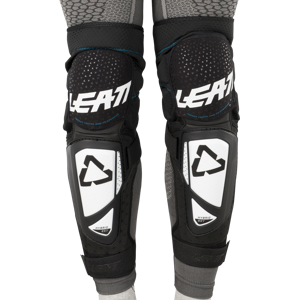 Genouilleres Leatt 3DF Hybrid EXT Noir-Blanc -