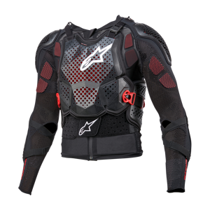 Gilet de Protection Alpinestars Bionic Tech V3 Noir-Blanc-Rouge -