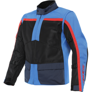 Veste Moto Dainese Outlaw Tex Noir-Bleu Clair-Iris Noir -