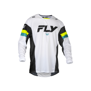 Maillot Cross FLY Racing Kinetic 535-Prix Blanc-Noir-HiVis -