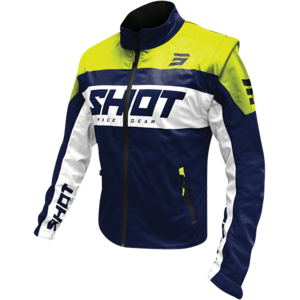 Shot Race Gear Veste Enduro Shot Lite 30 Bleu Marine Jaune Neon 