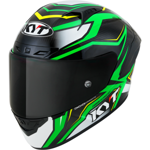 Casque Intégral KYT NZ-Race Carbon Stride Vert Fluo -