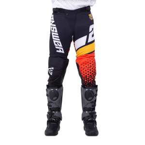 Answer Racing Pantalon Cross Answer Elite Korza Noir-Blanc-Orange - - Publicité