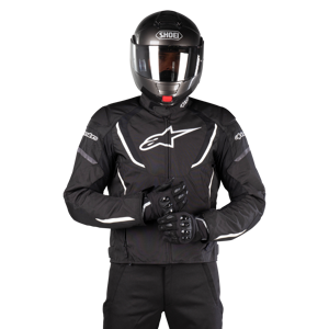 Veste Moto Imperméable Alpinestars T-Jaws V3 Noir-Blanc - - Publicité