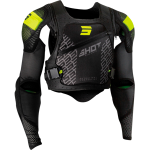 Shot Race Gear Gilet de Protection Enfant Shot Ultralight 20 Noir Jaune 