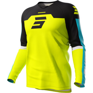 Shot Race Gear Maillot Cross Enfant Shot Draw Iron Jaune Neon 