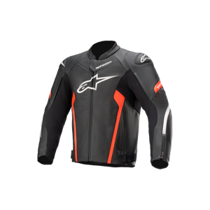 Alpinestars Faster V2 leather jacket men black/red 48 - Publicité