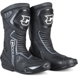 Bottes Moto Course Hardtail Noires 