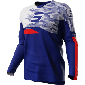 Shot Race Gear Maillot Cross Enfant Shot Draw Matrix Bleu 