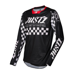 Maillot Cross Just1 J Force Racer Noir Blanc 