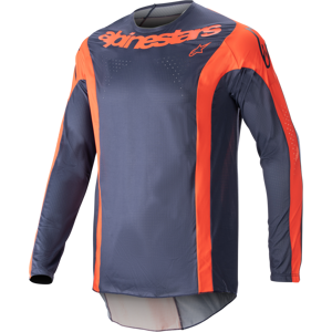 Maillot Cross Alpinestars Techstar Arch Night Navy-Hot Orange -