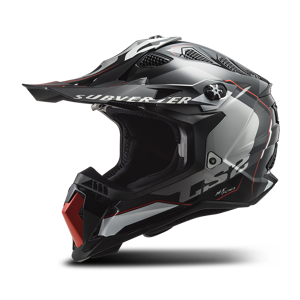 Casque Cross LS2MX700Subverter Arched Argent-Titane -