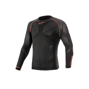 Maillot Technique Alpinestars Ride Tech V2 Summer Noir-Rouge -