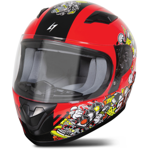 Stormer Casque Intégral Enfant Stormer Rule Doodle-Rouge -