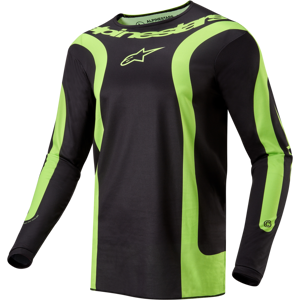 Maillot Cross Alpinestars Fluid Lurv Noir-Jaune Fluo -