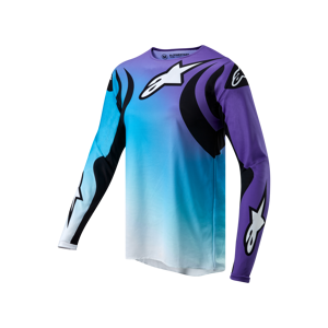 Maillot Cross Femme Alpinestars Stella Fluid Blanc-Turquoise - - Publicité