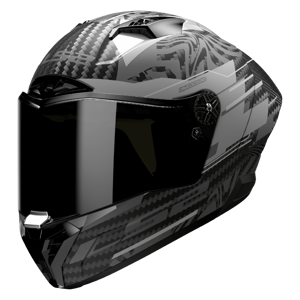 Casque Integral LS2 FF805 Thunder Carbon GP Aero Polar Noir Mat -